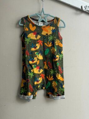 🌿🐒 Tucker and Tate Jungle Romper – BNWT – 18M 🐒🌿